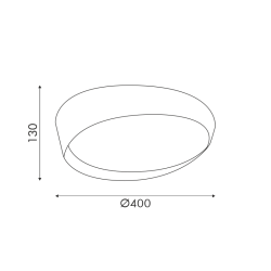 LED плафониера FEEDO 32W 2500lm CCT 3000-4000-6000K бяла