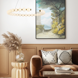 LED пендел LOLLY 30W 2200lm 3000K Ø800 античен месинг