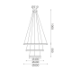 LED пендел HARMONY 60W 4800lm CCT 3000-4000-6000K злато