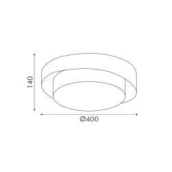 LED плафониера FEEDO 32W 2500lm CCT 3000-4000-6000K бяла