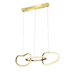 LED пендел RING 42W 3300lm CCT 3000-4000-6000K злато