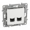 Розетка  2xRJ45 UTP cat.6 бяла 764574 NILOE LEGRAND