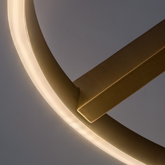 LED Плафон RENARA 24W 3000K 1150lm черно/златно 71351 RABALUX