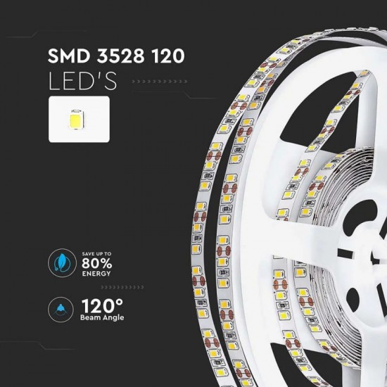 LED лента 3528 120/1 8W/m 12V 3000K 5m