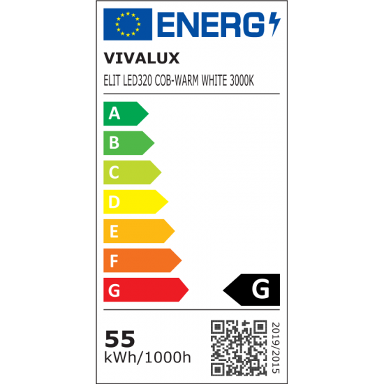 LED лента 320 COB 11W/m 24V 3000K 5m