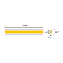 LED лента 320 COB 11W/m 24V 6500K 5m