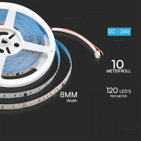 LED лента дигитална бягаща 2835 120/1 10W/m 24V 6500K 10m