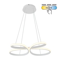 LED Пендел BUTTERFLY 37W 2310lm  CCT 3000-4000-6000K бял