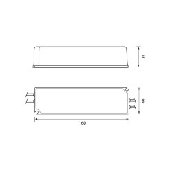 Захранване за LED лента 2.5A 60W 24V DC IP20 метал 