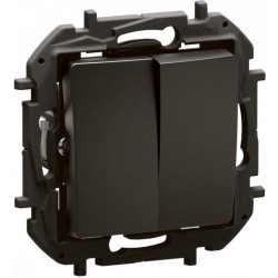 Ключ двоен девиатор 2xСХ.6 черен NP2220BK NILOE LEGRAND