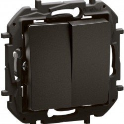 Ключ двоен девиатор 2xСХ.6 черен NP2220BK NILOE LEGRAND