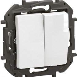 Ключ двоен девиатор 2xСХ.6 бял NP2220WH NILOE LEGRAND