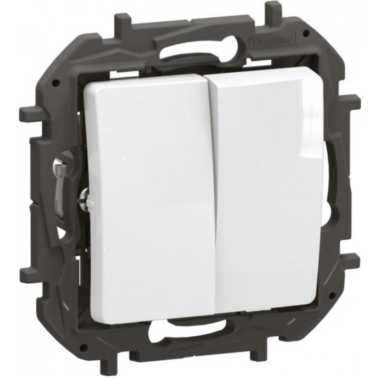 Ключ двоен девиатор 2xСХ.6 бял NP2220WH NILOE LEGRAND