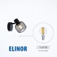 Спот ELINOR ∙ SP958-1R ∙ 1xE14 ∙ метал+PVC ∙ мрежа ∙ черен