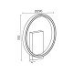 LED аплик MATTEO ∙ 12W ∙ черно+дърво ∙ CCT ∙ 3000-4000-6400K