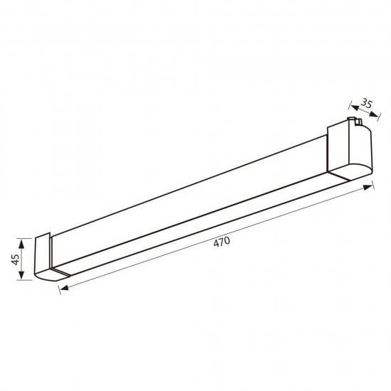 Линейно LED тяло за релсов монтаж DRAX LED ∙ 30W ∙ черен ∙ CCT-switch ∙ 3000K-4000K-6400K