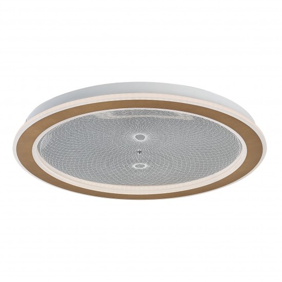 LED Плафон ZOFRAEL 34W 3000-6500K 2400lm злато димируем 71282 RABALUX