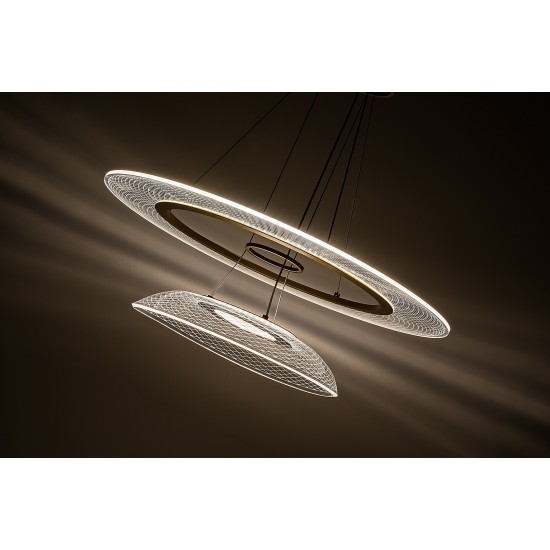 LED Пендел ZOFRAEL 36W 3000K 2400lm злато 72412 RABALUX