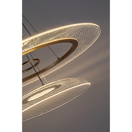 LED Пендел ZOFRAEL 36W 3000K 2400lm злато 72412 RABALUX