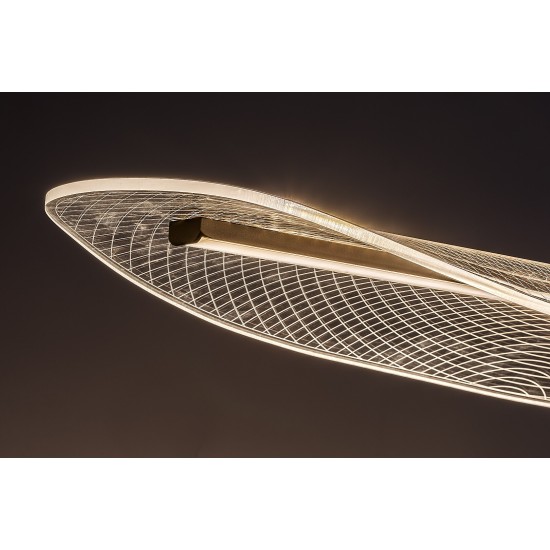 LED Пендел ZOFRAEL 32W 3000K 2450lm злато 72413 RABALUX