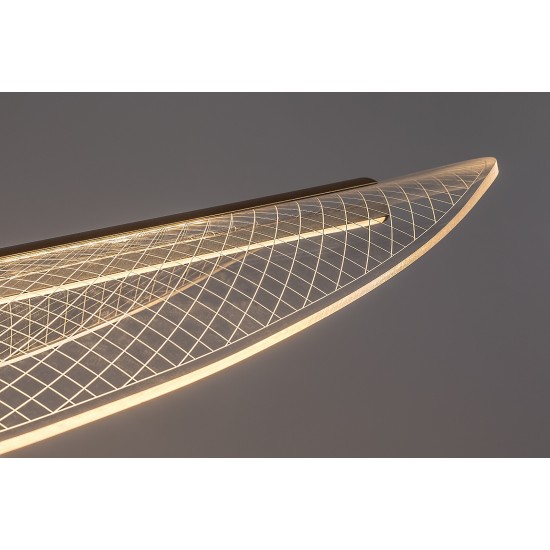 LED Пендел ZOFRAEL 32W 3000K 2450lm злато 72413 RABALUX