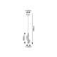 LED Пендел ZOFRAEL 6W 3000K 550lm злато 72414 RABALUX