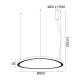 LED пендел HARMONY 44W 4670lm CCT 3000-4000-6000K злато