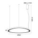 LED пендел HARMONY 73W 5800lm CCT 3000-4000-6000K злато