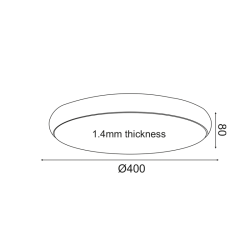 LED плафониера KALLISTA 32W 2560lm CCT 3000-4000-6000K бял мат