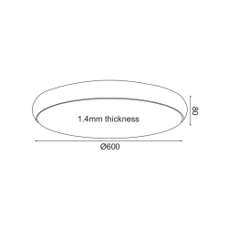 LED плафониера KALLISTA 54W 4320lm CCT 3000-4000-6000K бял мат