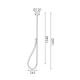 LED пендел MALPO V43175PBK 12W 3000K 536lm L-1430mm