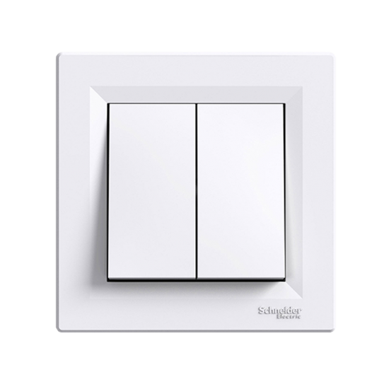 Ключ двоен девиаторен 2xСХ.6 бял Schneider Asfora EPH0600121