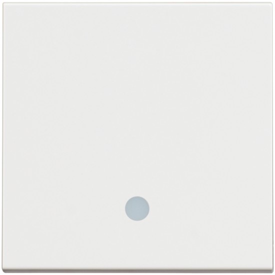 Ключ единичен с LED индикация СХ.1 10A бял гланц RW4001M2L CLASSIA BTICINO