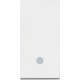 Ключ единичен италиански стандарт с LED индикация СХ.1 10A бял гланц RW4001L CLASSIA BTICINO