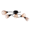 Плафониера AMBIX 5xE14 черен/мед L-630mm