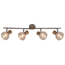 Спот за таван ADDY 4xE14 дърво L-700mm