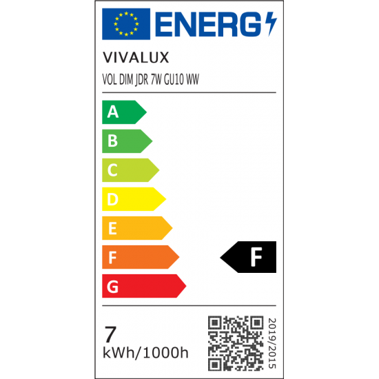 LED КРУШКА GU10 7W 3000K 560lm 120° 220V димируема
