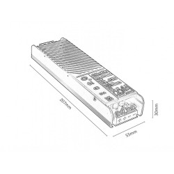Захранващ трансформатор за релсова система LiTrack 70207 200W 24V DC