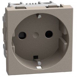 Контакт 2P+Е 16A с детска защита цвят камък YG4141 Light Now Bticino