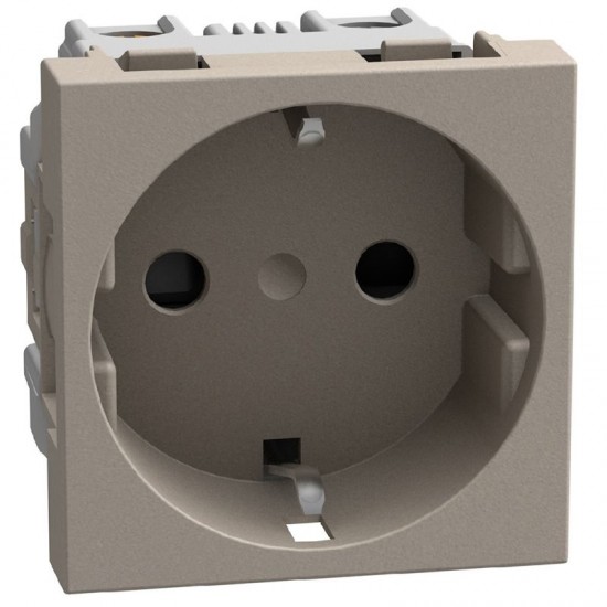 Контакт 2P+Е 16A с детска защита цвят камък YG4141 Light Now Bticino