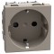 Контакт 2P+Е 16A с детска защита цвят камък YG4141 Light Now Bticino