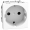 Контакт 2P+Е 16A с детска защита цвят бял YW4141 Light Now Bticino