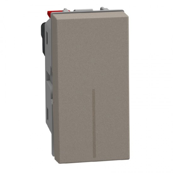 Ключ единичен италиански стандарт СХ.1 10A камък YG4001A Light Now BTICINO