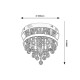 LED Кристална плафониера PALLAS 2236 20W+3xE14 1700lm 4000K