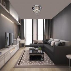 LED Кристална плафониера PALLAS 2237 32W+3xE14 2030lm 4000K