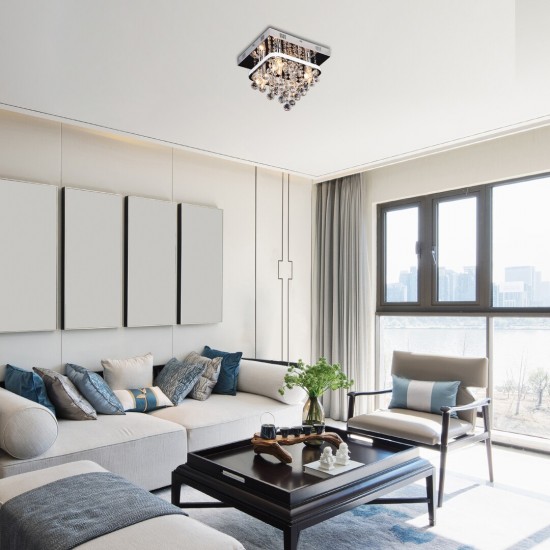 LED Кристална плафониера PALLAS 2238 23W+4xE14 1470lm 4000K