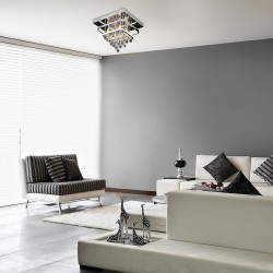 LED Кристална плафониера PALLAS 2239 36W+4xE14 2430lm 4000K