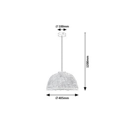 Висящо осветително тяло RATTAN 72025 1xE27