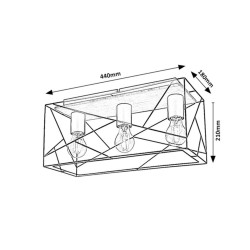 Плафониера за таван BOIRE 71023 3xE27