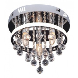LED Кристална плафониера PALLAS 2236 20W+3xE14 1700lm 4000K
